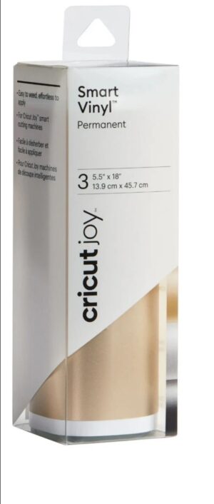 Cricut joy smart vinyl matte metallic sampler, elegance permanent, 5.5" x 18"
