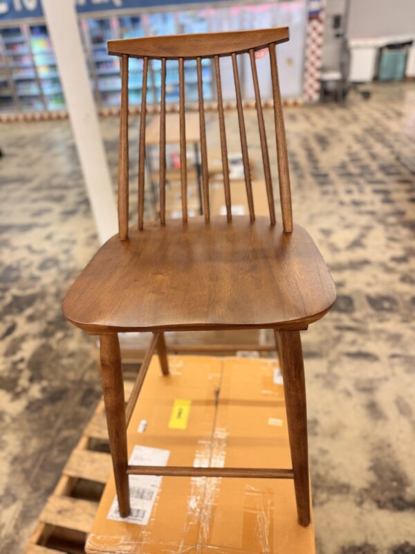 Harwich High Back Windsor Counter Height Barstool: Rubberwood, 24" Seat Height