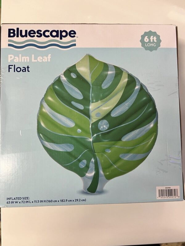 Bluescape Green Leaf Inflatable Pool Float, for Kids & Adults, Age 9 & Up