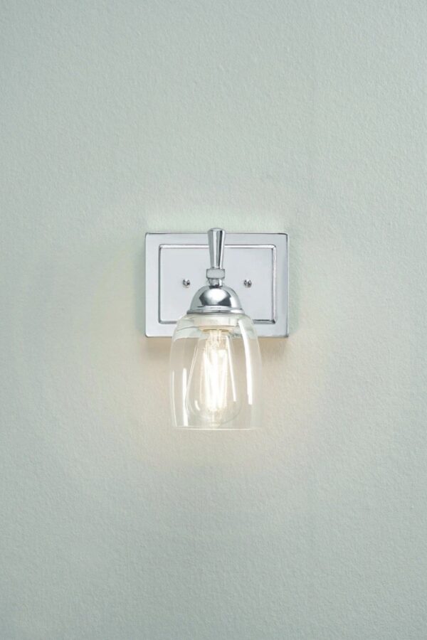 Better Homes & Gardens Chandler Industrial 1-Light Indoor Wall Sconce, Chrome