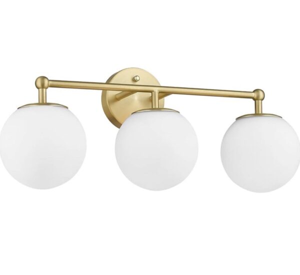 Gold Vanity Light for Bathroom, Modern Bathroom Light Fixture