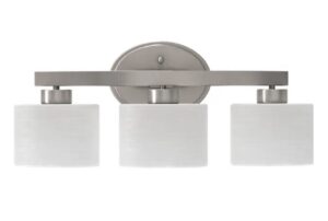 Screenshot allen + roth Merington 21.5-in 3-Light Brushed Nickel Transitional Vanity Light