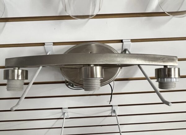 allen + roth Merington 21.5-in 3-Light Brushed Nickel Transitional Vanity Light