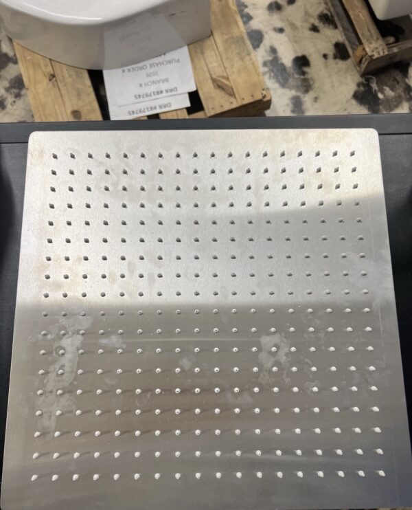 16 Inch Square Rain Shower Head, 304 Stainless Steel, Ultra Thin High Pressure