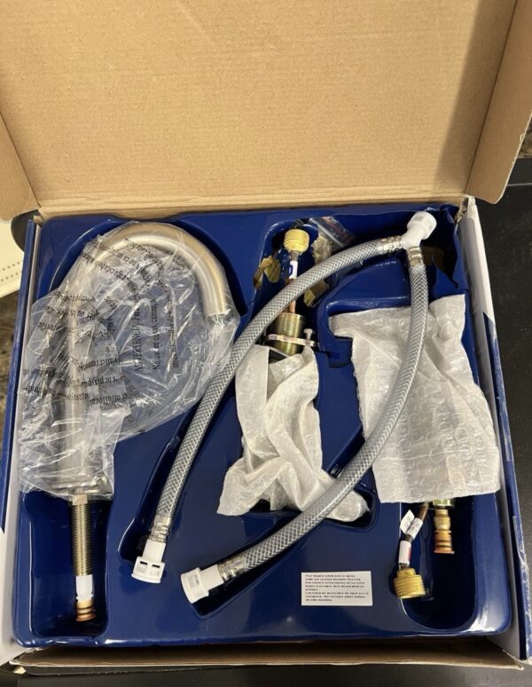 PROFLO Brushed Nickel Widespread 2-handle WaterSense Commercial Bathroom Sink