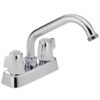 Delta Chrome 2-handle Deck-mountUtility Faucet