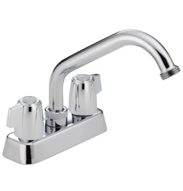 Delta Chrome 2-handle Deck-mountUtility Faucet