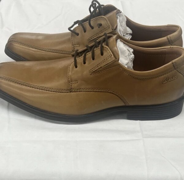 Clarks Tilden Walk Mens Oxfords Tan Leather Lace Up Size 7