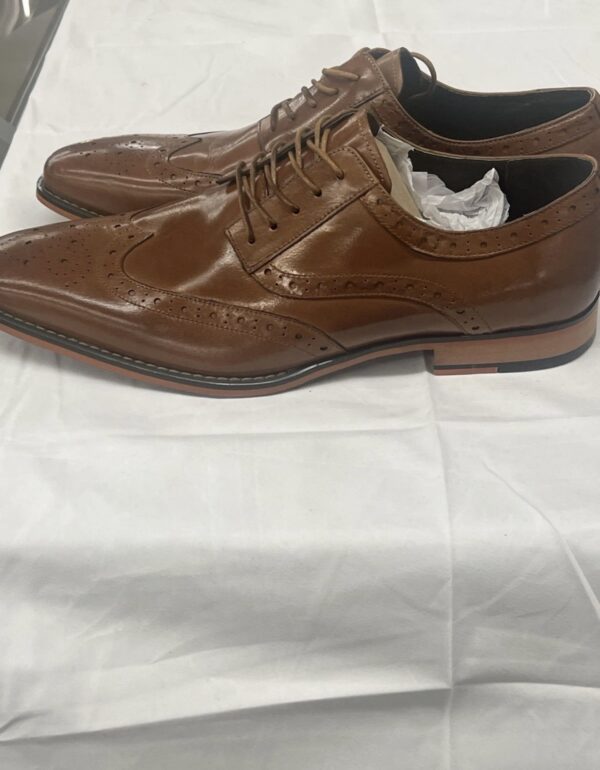 Stacy Adams Mens Tinsley Wingtip Oxford Brown Size 12 men’s