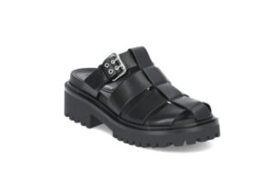 No Boundaries Fisherman Women's Buckle Sandals Black Size 6