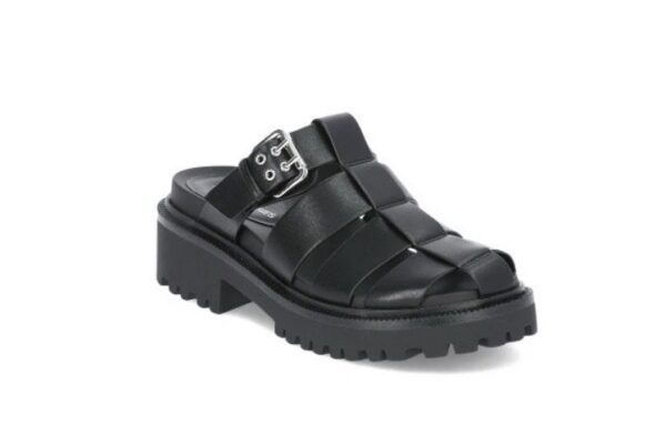 No Boundaries Fisherman Women's Buckle Sandals Black Size 6