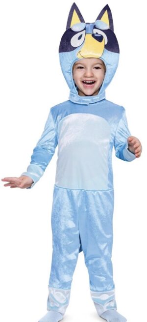 Bluey Costume for Kids,Character Outfit with Jumpsuit and Headpiece for Toddlers