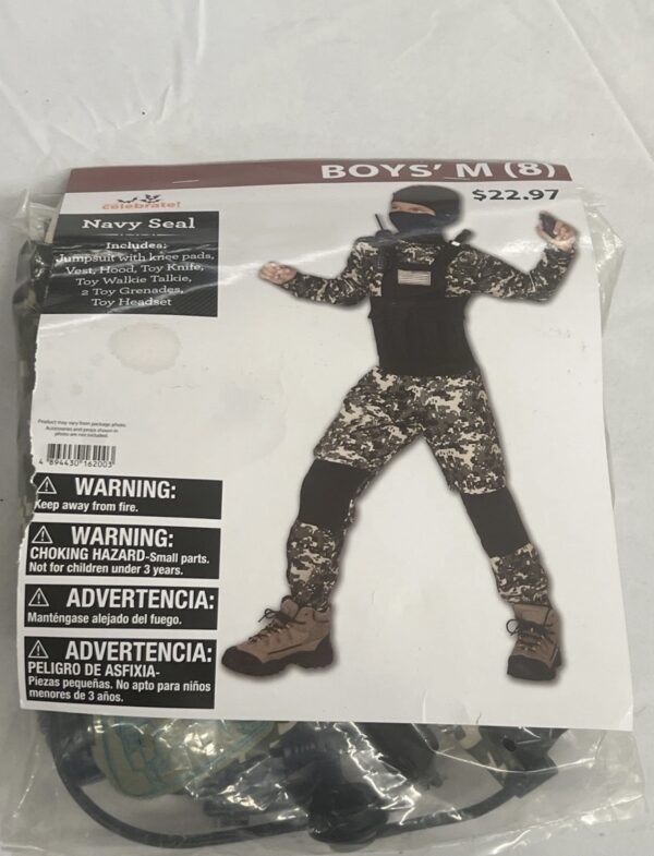 New Navy Seal Halloween Costume from Way to Celebrate Boys Size Medium (8)