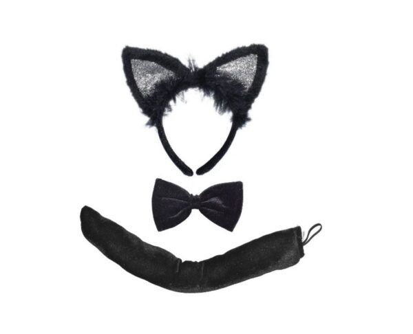 Adult Cat Kit, Black, Halloween Costume Accessory for Adults