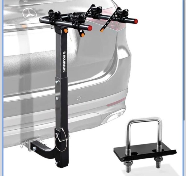 Saris Bike Rack Bones Hitch Carrier Black, Mounts 2 Bikes
