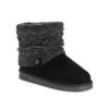 MUK LUKS Women's Laurel Sweater Boot Black Size 9