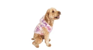 Justice Pet Polyester Sherpa Tie-Dye Dog Hoodie, XS