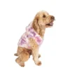 Pet / Dog Sherpa Hoodie Medium Tye Dye Style Pink Purple Coat
