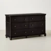 s-l1600 (24) Traditional Wooden 6-Drawer Horizontal Dresser - Black - Hearth & Hand