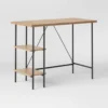 Wood and Metal Desk with Shelves Natural - Room Essentials