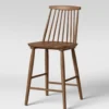 s-l1600 (31) Harwich High Back Windsor Counter Height Barstool: Rubberwood, 24" Seat Height
