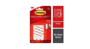 Command Medium Refill Strips for Wall Hooks, Damage Free Hanging, 9 Strips