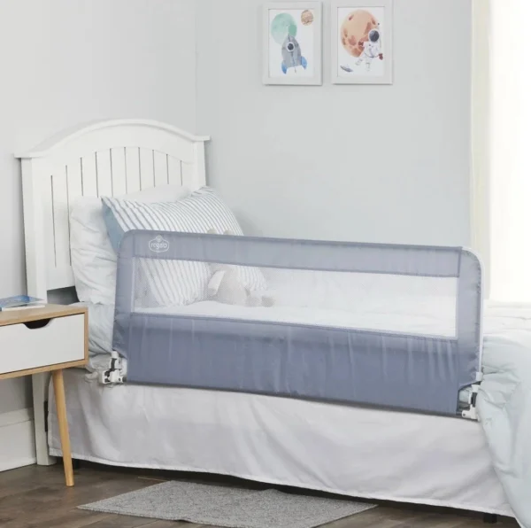 Regalo Extra Long Hideaway Metal Bedrail, Gray Baby/Toddler Safety Bed Rail