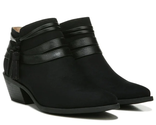 LifeStride Womens Paloma Booties - Medium & Wide Width 7.5 Black