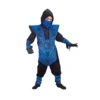 Complete Blue Ninja Halloween Costume for Children, Boys Size M (8)