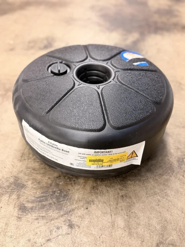 Mainstays 14 Inch Fillable OPP Resin Umbrella Base Black