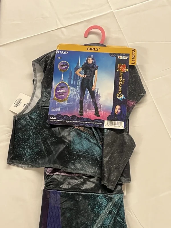 Girls Size Large (10-12)Mal Classic Halloween Child Costume Disney Descendants 3