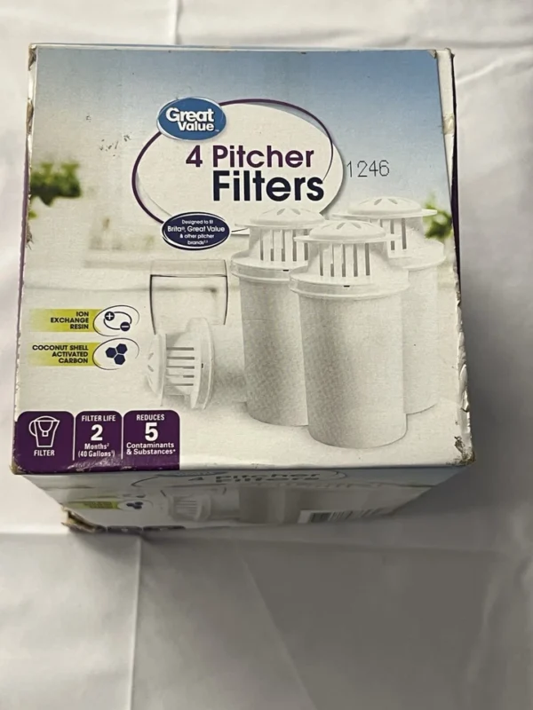 s-l960 (17) Great Value Universal Pitcher Replacement Filter, 4Pack