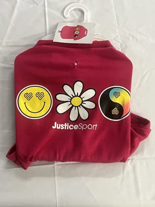 Justice Pet Polyester Front Tied Dog Tee, Pink, M