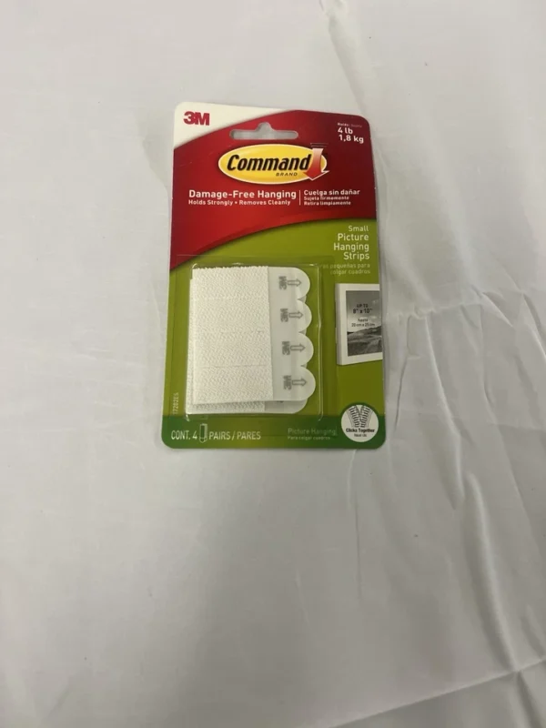 s-l960 (30) Command Picture Hanging Strips, White, Small, 4Sets of Strips/Pack