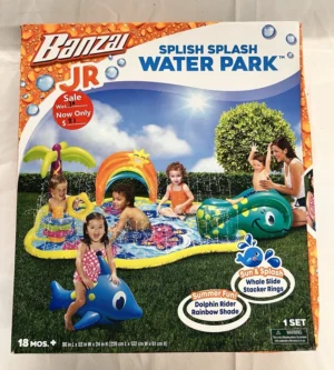 Banzai Jr. Splish Splash Water Park – Outdoor Kids Water Play Center