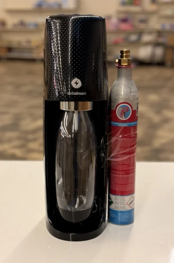 SodaStream E-TERRA Sparkling Water Maker with CO2 and Carbonating Bottle Black