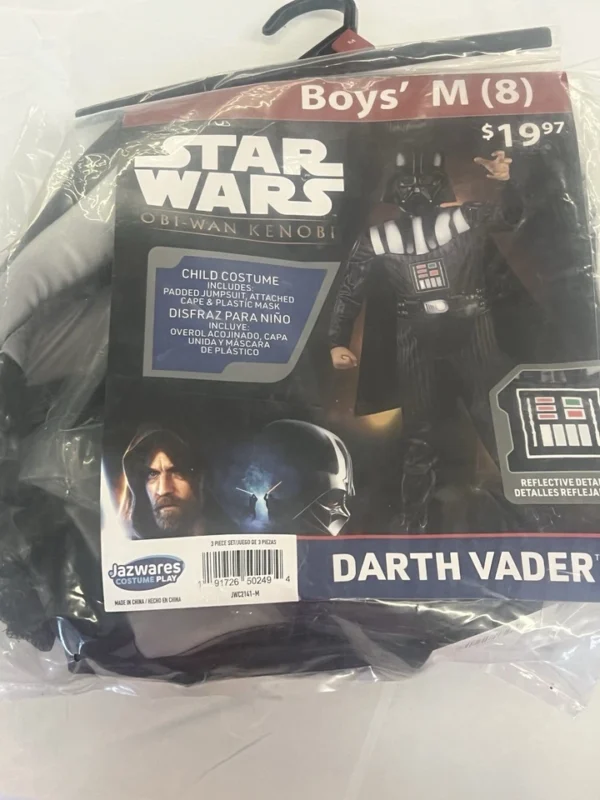 STAR WARs Boys Deluxe Barth Vader Costume Kids Halloween Costume Child Medium 8