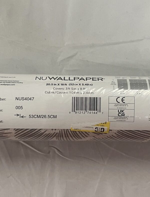Nuwallpaper Charcoal Saraya Peel & Stick Wallpaper