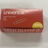 Universal A7072220 Smooth Paper Clips - Jumbo, Silver (100/Box, 10 Boxes/Pack)