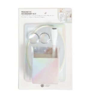 U Brands Magnetic Locker Accessory Kit, 6 Count, Lucent Dreams, Assorted Colors
