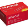 Universal A7072220 Smooth Paper Clips - Jumbo, Silver (100/Box, 10 Boxes/Pack)