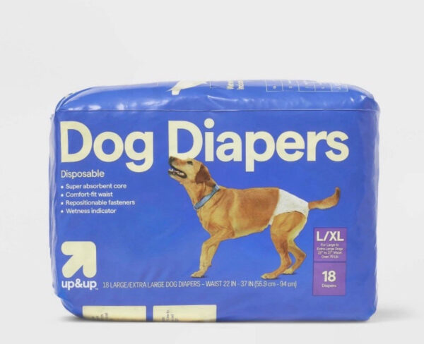 Dog Diapers - 18ct - L/XL - up&up™_0 Dog Diapers - 18ct - L/XL - up&up™