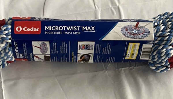 O-Cedar Micro Twist™ MAX Microfiber Mop, Removes 99% of Bacteria with Just Water