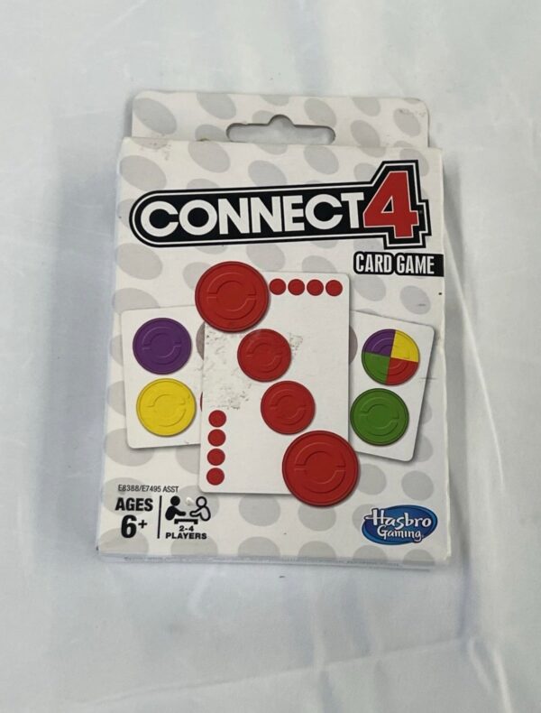 Connect 4 4-In-A-Row Game Card Game for Kids and Family Ages 6 and Up