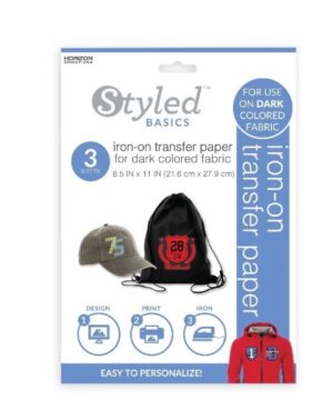 Styled Basics Print & Transfer Paper Sheets for Dark Colored Cotton Fabric_0 Styled Basics Print & Transfer Paper Sheets for Dark Colored Cotton Fabric