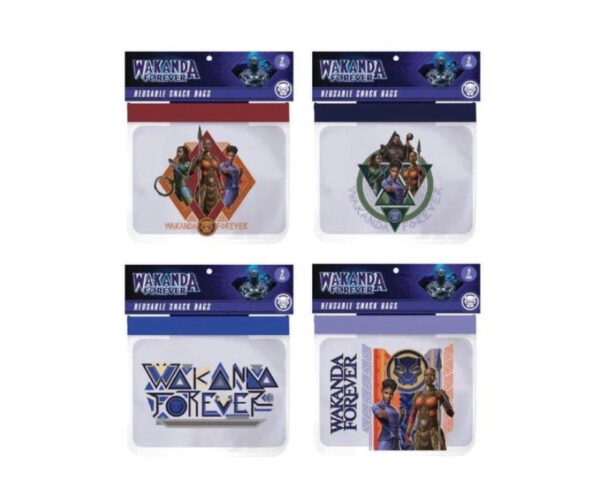 Wakanda Forever Reusable Snack Bags for Kids Washable