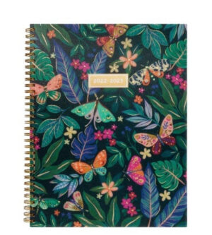 2022-2023 Mintgreen Weekly/Monthly Spiral Planner, 9 x 11, Butterfly_0 2022-2023 Mintgreen Weekly/Monthly Spiral Planner, 9 x 11, Butterfly