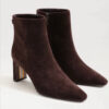 Sam Edelman Saige Bootie Chocolate , Pointed Toe, Mid Heel, Ankle, Size 7.5