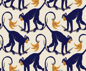 Monkey Play Peel & Stick Wallpaper - Opalhouse™: Removable Vinyl, Blue Decor