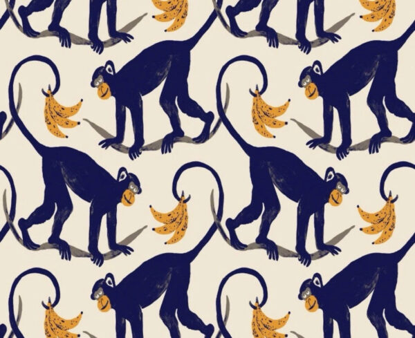 Monkey Play Peel & Stick Wallpaper - Opalhouse™: Removable Vinyl, Blue Decor